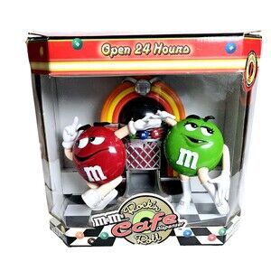 M&M's ROCK'N & ROLL CAFE Candy Dispenser JUKEBOX 1st *BOX WEAR* Unused Open Box!